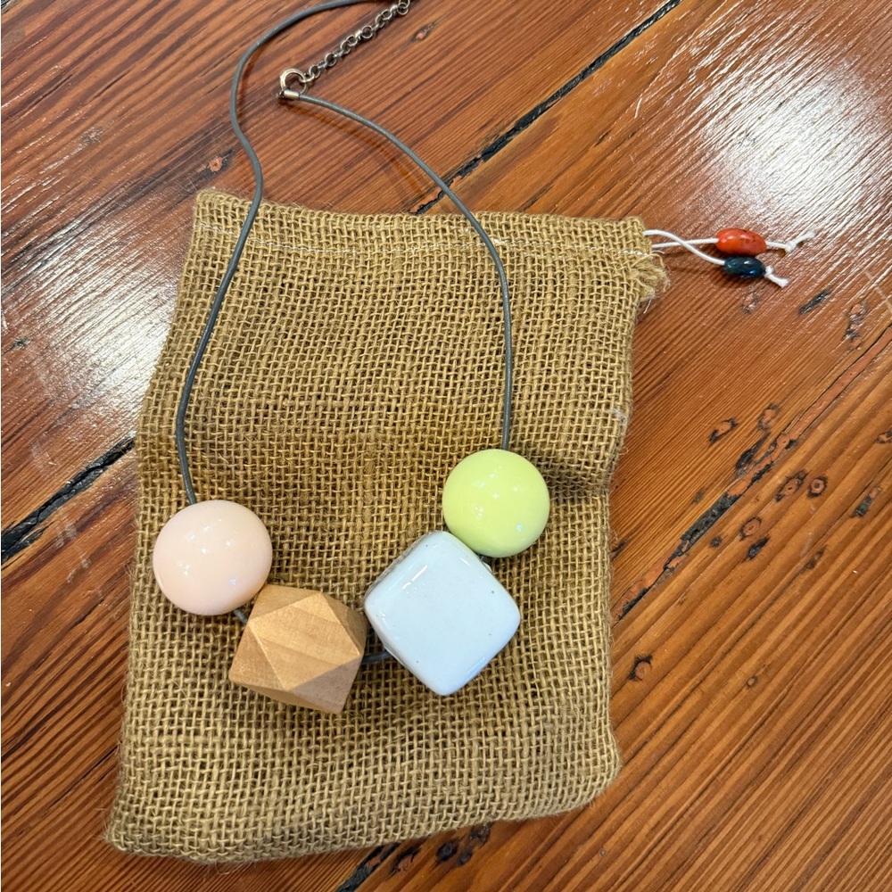 Anthropologie Block Necklace